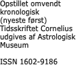 Opstillet omvendt kronologisk  (nyeste frst)